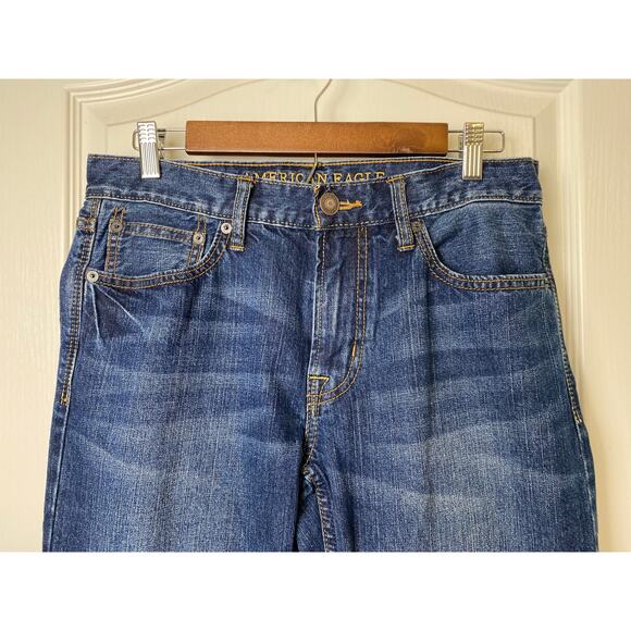 American Eagle Classic Straight Dark Blue Jeans Men's Size 30X32 - Picture 5 of 7